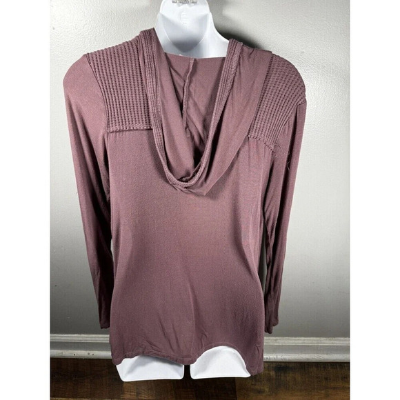 Others Follow Women’s Lavender/Pink Loose Fit Thermal Waffle T-Shirt Size S - Picture 5 of 9